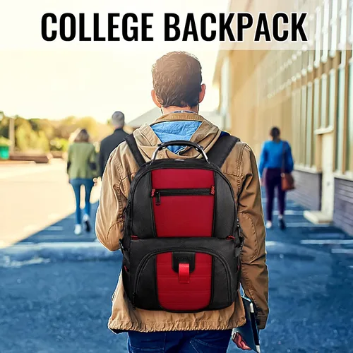 Miniatura 6 de YOREPEK - Mochila de viaje extra grande de 13.2 galones para laptop, resistente al agua, aprobada por aerolíneas, puerto de carga USB, para laptops