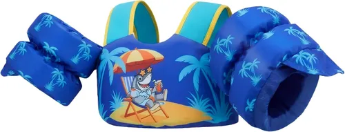 Miniatura 19 de Gogokids 2-in-1 Toddler Swim Vest Pool Floaties for Kids[CPC Certified & Remove Crotch Strap]Puddle Float Jumper 24-66 Pounds, Toddler Arm Floaties