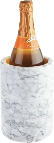 Miniatura 5 de mDesign Enfriador de vino de una sola botella, enfriador de cubo de hielo para cocina, bar, decoración de fiestas, capacidad para vino frío