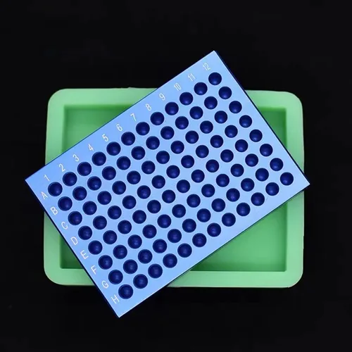 Miniatura 4 de Bloque de enfriamiento de aluminio - Enfriador de placas PCR, 96 pozos para tubos de 0.2 mL, tiras o placas de 96 pocillos (96 pozos)