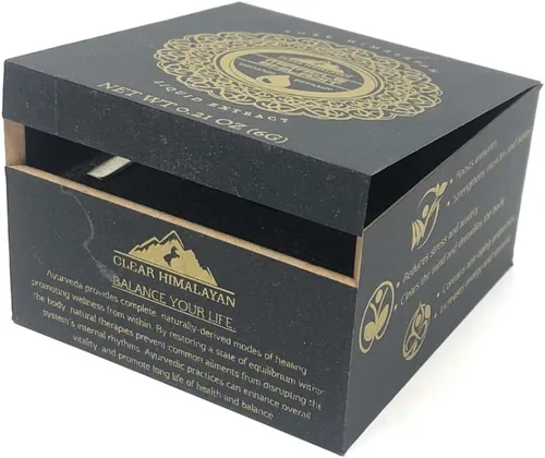 Miniatura 7 de Resina Shilajit del Himalaya, 60 porciones, auténtica fuente 100% natural de ácido fúlvico y oligominerales (0.21 onzas 2 paquetes) Shilajit
