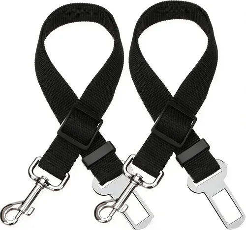 Miniatura 9 de Elisel Elisel - Paquete de 2 cinturones de seguridad de automóvil para mascotas, perros y gatos, longitud ajustable, accesorios para mascotas
