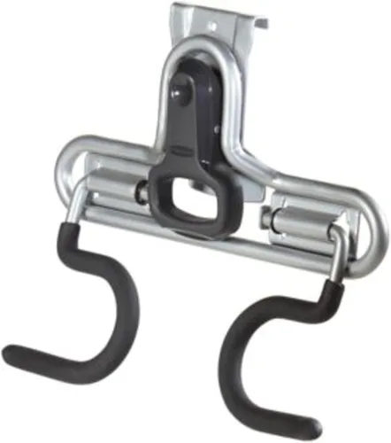 Miniatura 8 de Rubbermaid FastTrack - Organizador de garaje multiusos, capacidad de 50 libras, sistema de almacenamiento montado en la pared de níquel satinado