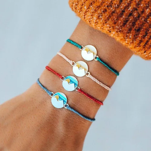 Miniatura 4 de Pura Vida Pulsera de plata reversible Twin Peaks - 100% impermeable, banda ajustable