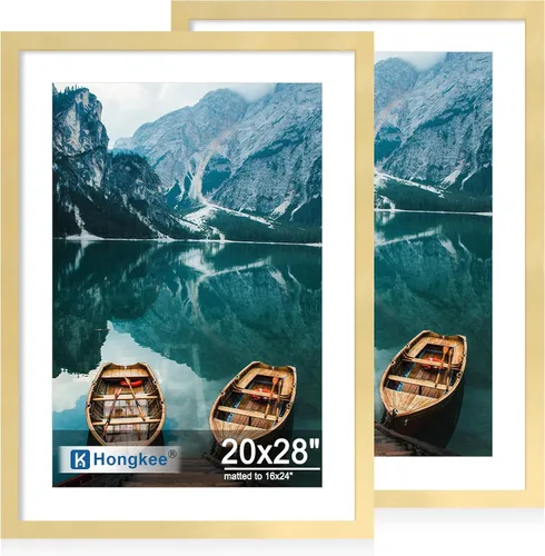 Miniatura 140 de Hongkee - Juego de 2 marcos de fotos, HK042515-MD5.5X8.5-BK(2PK)
