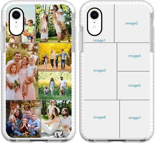 Miniatura 17 de Funda de teléfono personalizada para iPhone XR, diseño personalizado de fotos de collage de múltiples imágenes, resistente a los golpes, resistente