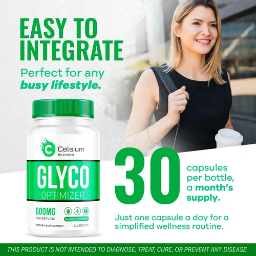 Miniatura 3 de Celsium Glyco Optimizer Capsules, Celsius Glyco, Celsius Glyco Optimizer Opiniones, Celsium Advanced Formula 30 Cápsulas durante 1 mes