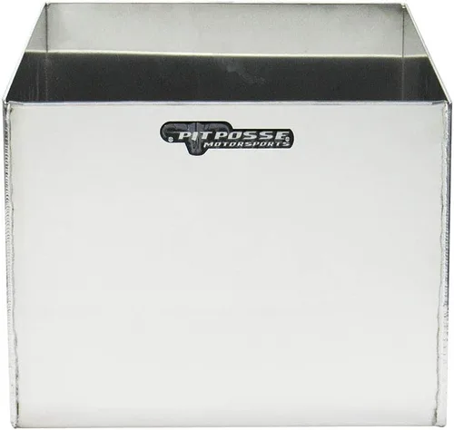 Miniatura 4 de Pit Posse Soporte individual de aluminio 429 para jarra de combustible, fabricado en Estados Unidos, remolque cerrado de carreras, tienda plateado