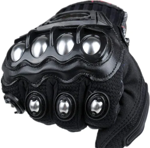 Miniatura 4 de Guantes de seguridad de acero para motocicleta, motocicleta, moto, deportes de carreras, guantes reforzados