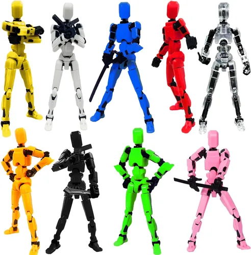 Juego de figuras de acción de Titan 13 de 2025, T-13 Robot figura de acción impresa en 3D con múltiples articulaciones, figuras de acción de robot