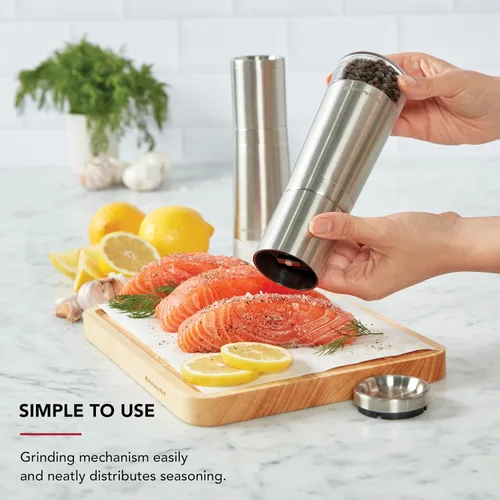 Miniatura 4 de KitchenAid Molinillo de pimienta lleno de acero inoxidable, 8 pulgadas