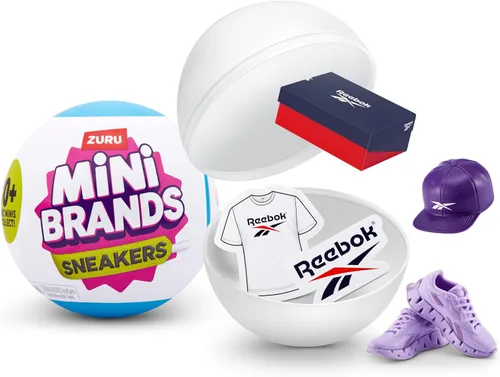 Sneakers Mini Brands Series 1 de ZURU, cápsula misteriosa coleccionable, juguete para niños y niñas, bebé miniatura realista, juego y accesorios