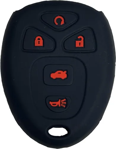 Funda para llavero de Cobalt Malibu: Funda protectora de silicona de 5 botones para mando a distancia Compatible con Chevy Suburban Lacrosse Impala