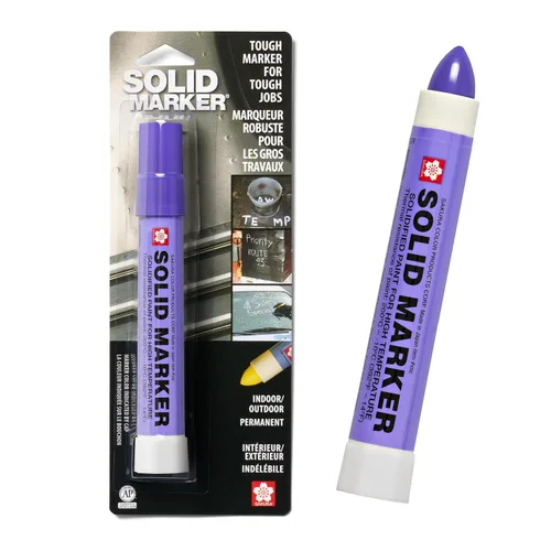 Miniatura 13 de Marcador de pintura solidificada Solid Marker de Sakura, de 14 a 392 grados Fahrenheit, Azul, 1 Azul (Blue Paint)
