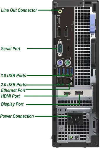 Miniatura 3 de Dell Computadora OptiPlex 7040 SFF, procesador Intel Core i5 6500 de 3.2 GHz, RAM de 16 GB, SSD NVMe de 512 GB, disco duro de 1 TB, WiFi