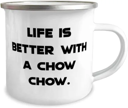Miniatura 2 de Love Chow Chow Dog 12oz Camper Mug, Life is Better With a Chow Chow, For Pet Lovers, Present From Friends, For Chow Chow Dog