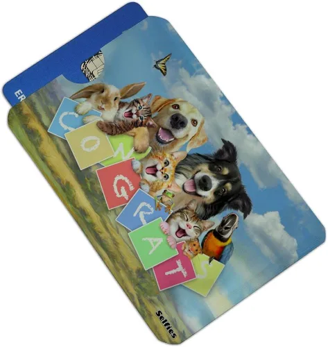 Miniatura 2 de Pet Congratulations Selfie - Fundas de billetera para perros, gatos, tarjeta de crédito, RFID, juego de 4