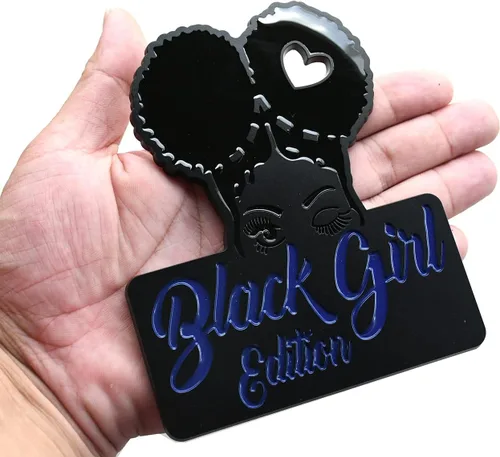Miniatura 9 de Calcomanías personalizadas para emblema de insignia de automóvil de edición Black Girl – Vehículos compatibles, puertas, carrocería, guardabarros