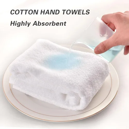 Miniatura 8 de Toallas de mano 100% algodón con patos salvajes blancos para decoración de baño, toallas de lavado suaves y absorbentes para cabello de cuerpo