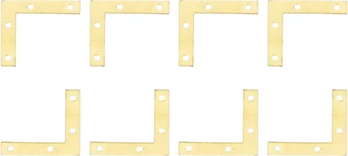 DTGN Placas de reparación en forma de L de 1.969 x 1.969 in (largo x ancho), paquete de 10 unidades, buenas para el mantenimiento de muebles de