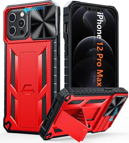Miniatura 56 de FNTCASE for iPhone 11-Pro Phone Case: Military Grade Drop Proof Mobile Cover with Kickstand & Slide Rugged Shockproof Bumper Heavy Duty Protector