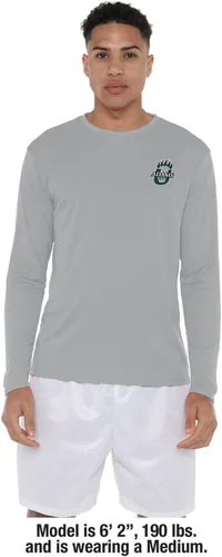 Miniatura 3 de Camisa deportiva de manga larga oficial de la NCAA Collegiate para hombre, con logotipo en el pecho izquierdo, colección Athletic Heather
