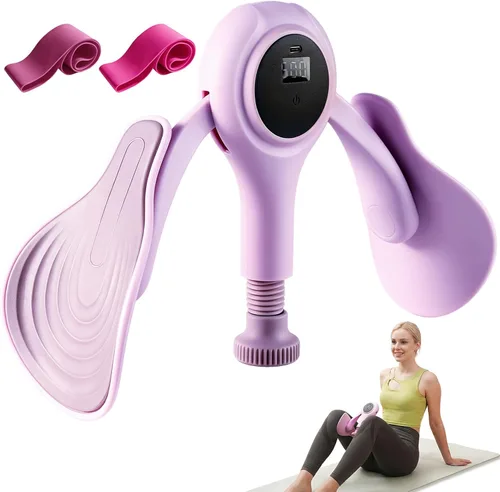 CYFIE Thigh Master - Entrenador de cadera y muslo, Kegel para fortalecedor interior de muslos y caderas, 35 libras con bandas de resistencia de 50