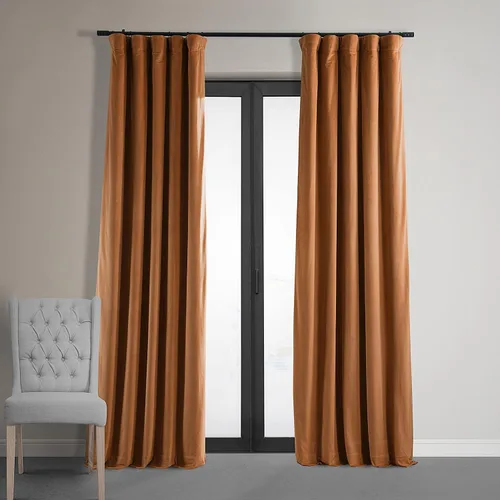 Miniatura 54 de HPD Half Price Drapes Cortinas Opacas Térmicas de Terciopelo Signature para Sala de Estar de 63 Pulgadas de Largo (1 Panel) con Bolsillo para Barra