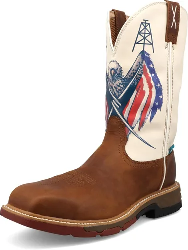 Miniatura 8 de Twisted X Mens 12" Nano Composite Safety Toe Western Work Boot