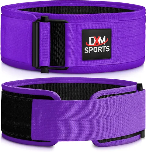 Miniatura 2 de DXM SPORTS Cinturón de levantamiento de pesas con autobloqueo, para hombres y mujeres, gimnasio, entrenamiento de fuerza, levantamiento de pesas
