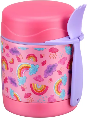 Miniatura 12 de Termo de sopa de 10 onzas para comida caliente para niños, tarro de comida aislado, contenedor térmico de almuerzo de comida caliente, caja de Negro