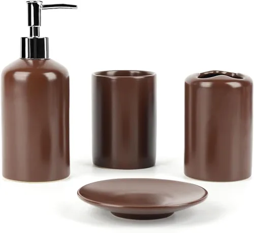 Miniatura 4 de WPM WORLD PRODUCTS MART Juego de 4 piezas para baño