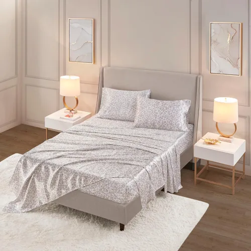 Miniatura 151 de Madison Park Essentials - Juego de sábanas de satén de lujo y sedoso con brillo natural, bolsillo elástico de 14 pulgadas para colchones de hasta 16