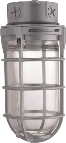 Miniatura 5 de Lithonia Lighting VC150I M12 - Aplique de luz para montaje en techo hermético al vapor incandescente, color gris, VC150I M12, 150watts, 120 volts