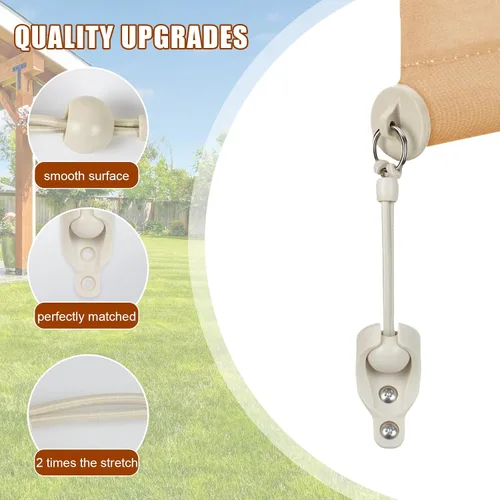 Miniatura 3 de Piezas de repuesto para cortina de sombrilla, kit de salto elástico, adecuado para persianas enrollables externas de Coolaroo, y compatible