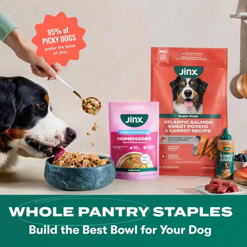 Miniatura 9 de Jinx - Alimento seco premium sin granos para perros, para todas las etapas de la vida - Pienso para cachorros de salmón real, batata y zanahoria