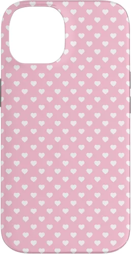 Miniatura 4 de Funda para iPhone 11 Pro Max con diseño de corazones, color rosa claro, blanco y rosa claro para mujeres y niñas