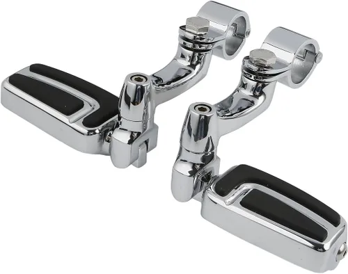 Miniatura 21 de TCT-MOTORPARTS Soportes de clavijas de pie de barra de carretera negro para Harley Touring 22/25/32/1.378 in