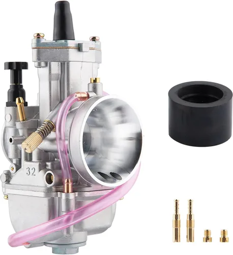 Miniatura 17 de Carburador PWK de 21 mm para Carreras para Motor de 50 cc a 100 cc 2T 4T Moto Dirt Bike, Motocicleta, ATV, Scooter con Colector de Admisión, Chorros