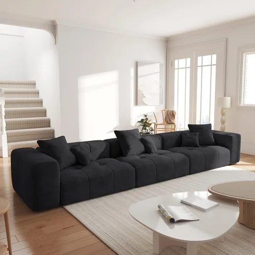 Miniatura 20 de JACH Sofás seccionales de 2 plazas, sofá moderno de oficina, sofá modular de dos plazas, sofá cama acogedor para apartamento, dormitorio, sala