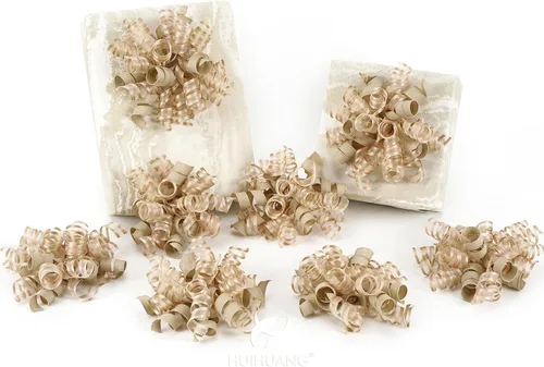 Miniatura 18 de HUIHUANG Lazos de color rosa intenso para envolver regalos, lazo de regalo rizado de 5 pulgadas x 8 unidades, lazos de cinta autoadhesivos para Rosa