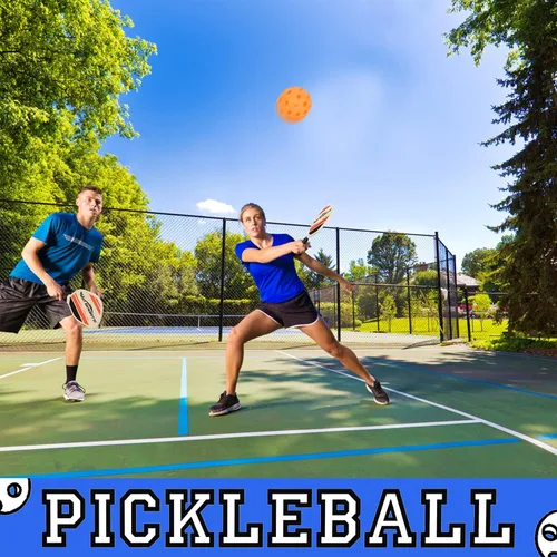 Miniatura 8 de WIn SPORTS - Juego de 2 palas de pickleball de madera, raqueta para principiantes, palas de pepinillo con 2 paletas, 4 bolas y 1 bolsa