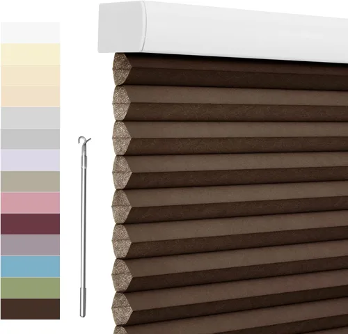 Miniatura 41 de Tonature Persianas Celulares de Tamaño Personalizado para Ventanas Cortinas Blackout sin Cordón Persianas Enrollables Protección UV Aislamiento