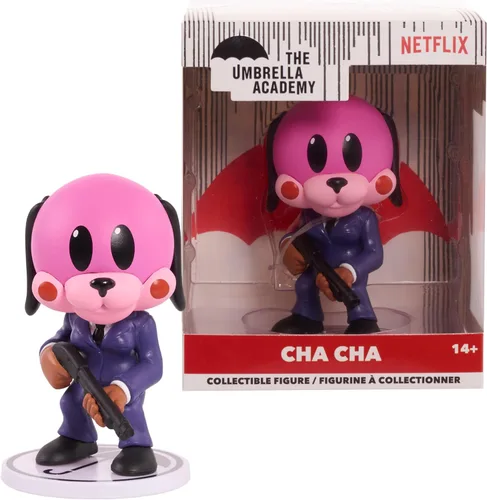 The Umbrella Academy Figura coleccionable estilizada, Cha Cha, figura de 3 pulgadas de alto, juguetes para niños a partir de 14 años Just Play
