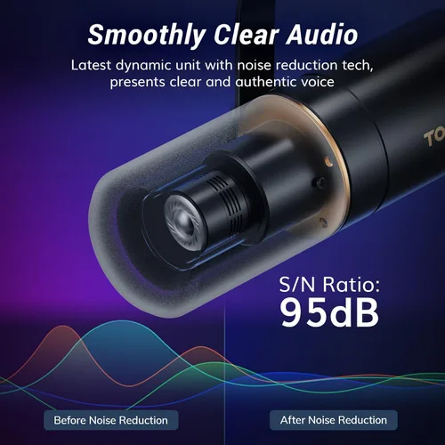 Miniatura 4 de TONOR Kit de micrófono dinámico para podcasts, interfaz de audio y micrófono XLR/USB para podcasting, grabación, micrófono de estudio cardioide XLR