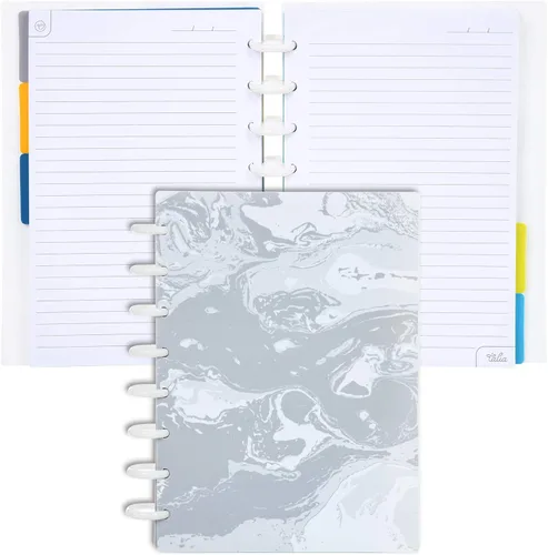 Miniatura 43 de Talia - Cuadernos de notas con tapas, planificador, personalizables, (Azul de Verano, Junior (5.5 pulgadas x 8.5 pulgadas)) Azul verano