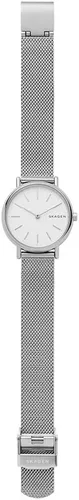 Miniatura 4 de Skagen Signatur reloj de cuarzo para mujer de acero inoxidable con correa de cuero Signatur SKW2692 talla única plateado Silver Silver