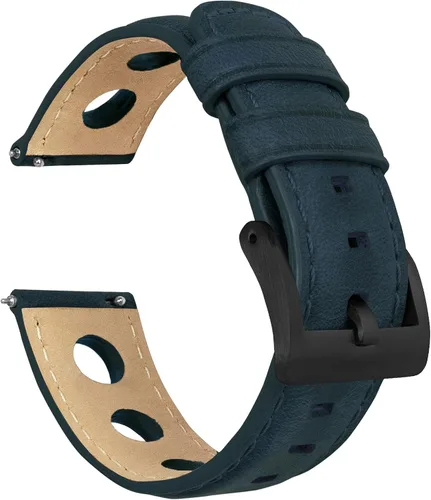 Miniatura 52 de Barton Racing & Rally Horween - Correas de cuero con barras de resorte de liberación rápida integradas, longitud estándar para muñecas de 5 a 8
