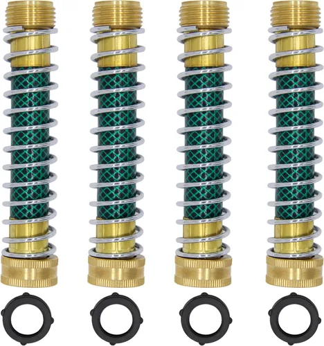 Miniatura 8 de Lifynste Adaptador de extensión de manguera de jardín, protector de torceduras de manguera con resorte helicoidal, paquete de 2