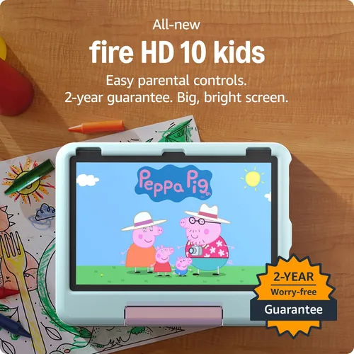Miniatura 9 de Tablet Amazon Fire HD 10 Kids para niños de 3 a 7 años Controles parentales, 2 años de garantía sin preocupaciones, contenido adecuado para la Azul